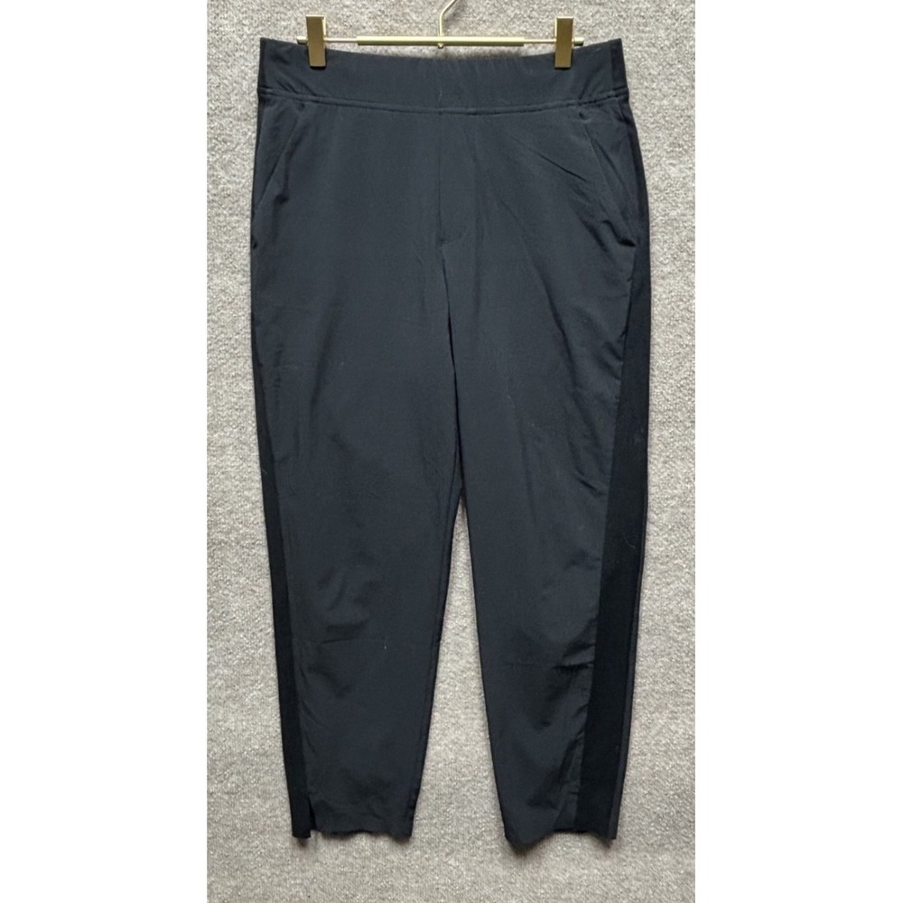 Athleta Brooklyn Mid Rise Ankle Pant Women Black Size 10 Athleisure Everyday EUC